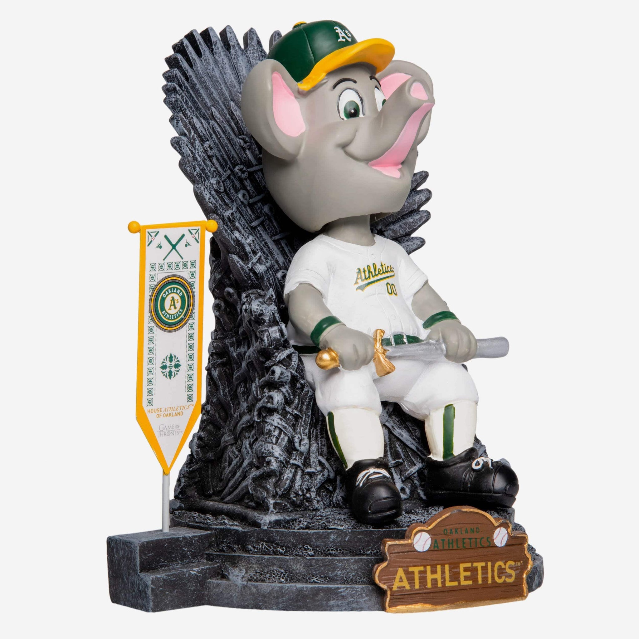 Stomper Oakland Athletics Mascot 3 Ft Bobblehead