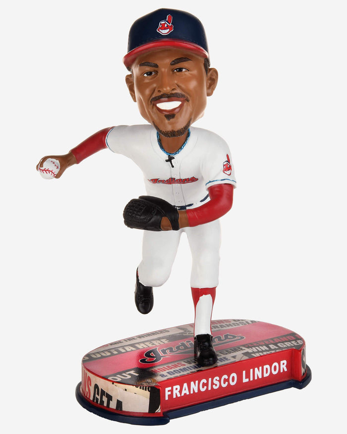 Francisco Lindor Cleveland Guardians Headline Bobblehead FOCO - FOCO.com