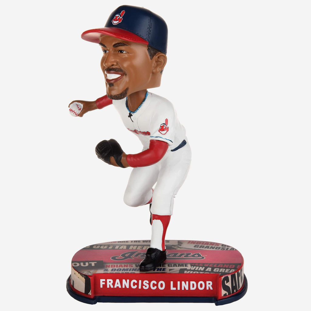 Francisco Lindor Cleveland Guardians Headline Bobblehead FOCO - FOCO.com