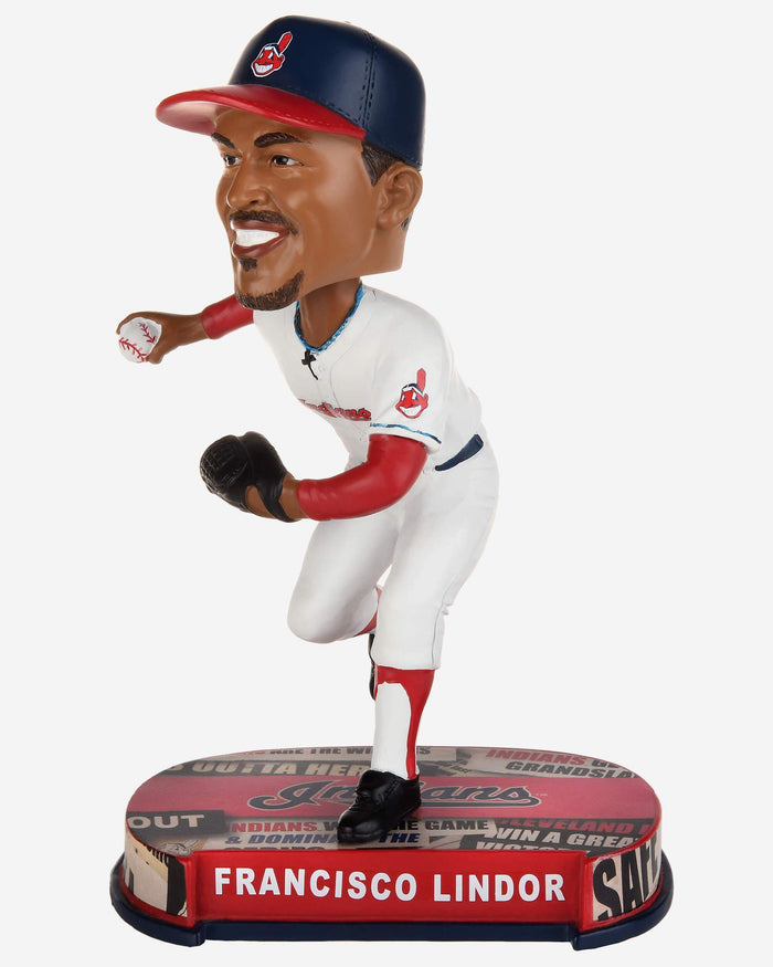 Francisco Lindor Cleveland Guardians Headline Bobblehead FOCO - FOCO.com