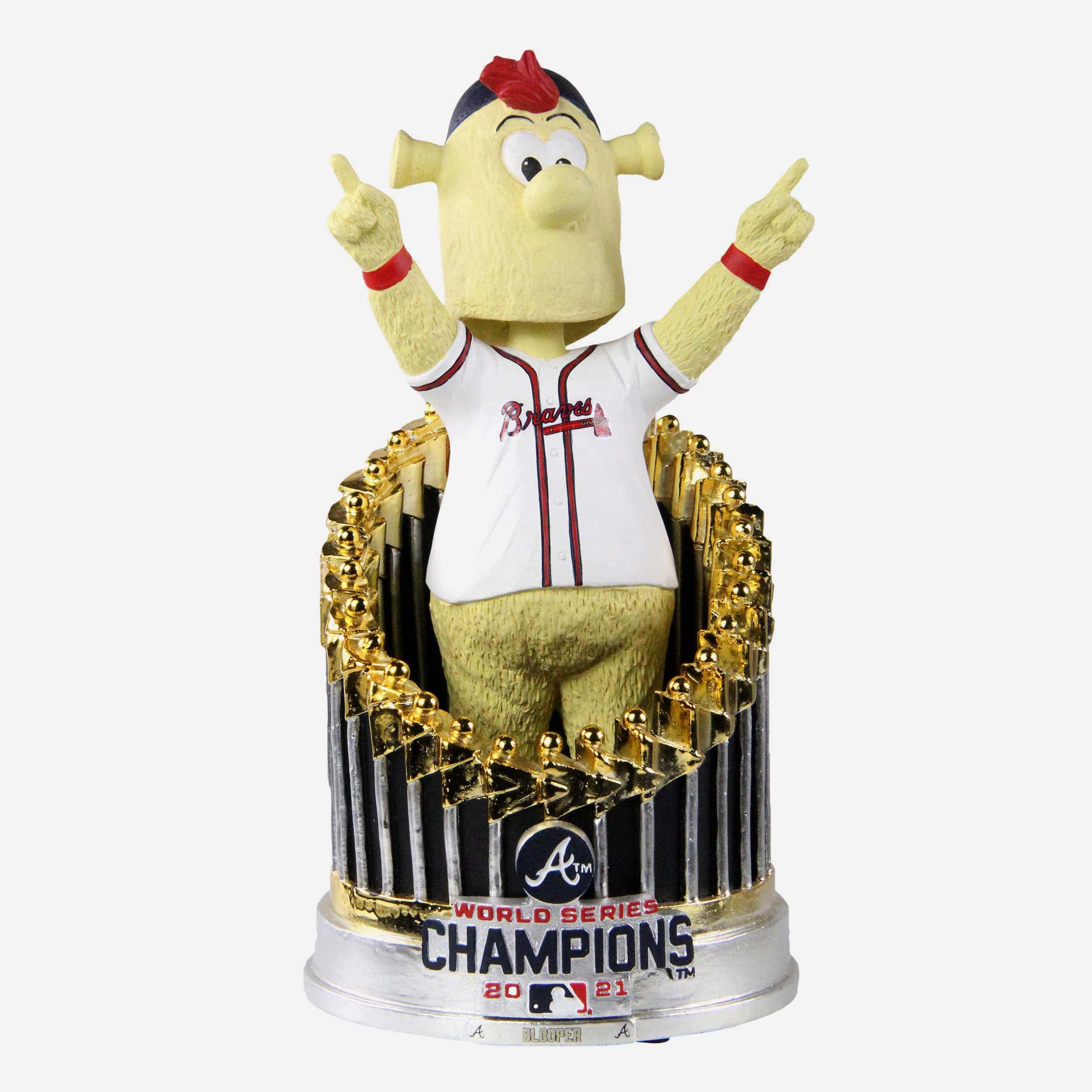 Atlanta Braves 2021 World Series Champions Medium Plush Mascot With Pennant