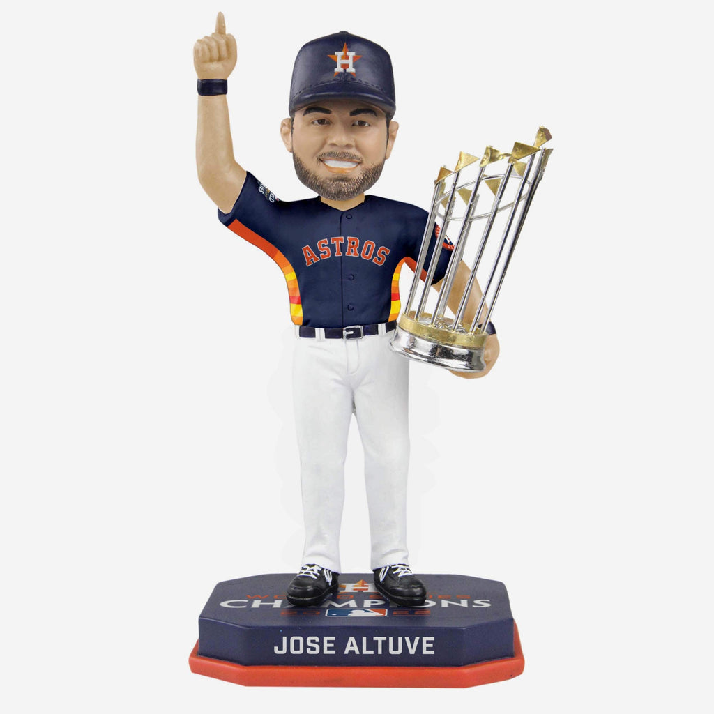 Jose Altuve Houston Astros Navy Blue Uniform 2022 World Series Champions Bobblehead FOCO - FOCO.com