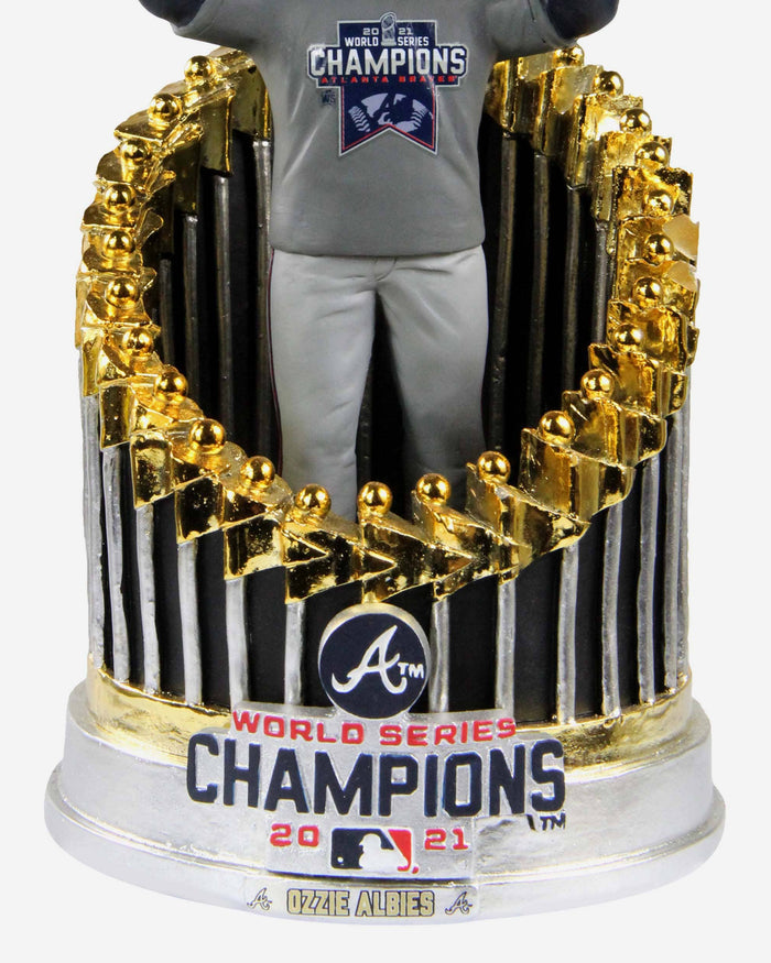 Atlanta Braves #1 Ozzie Albies 2021 Navy World Series Champions