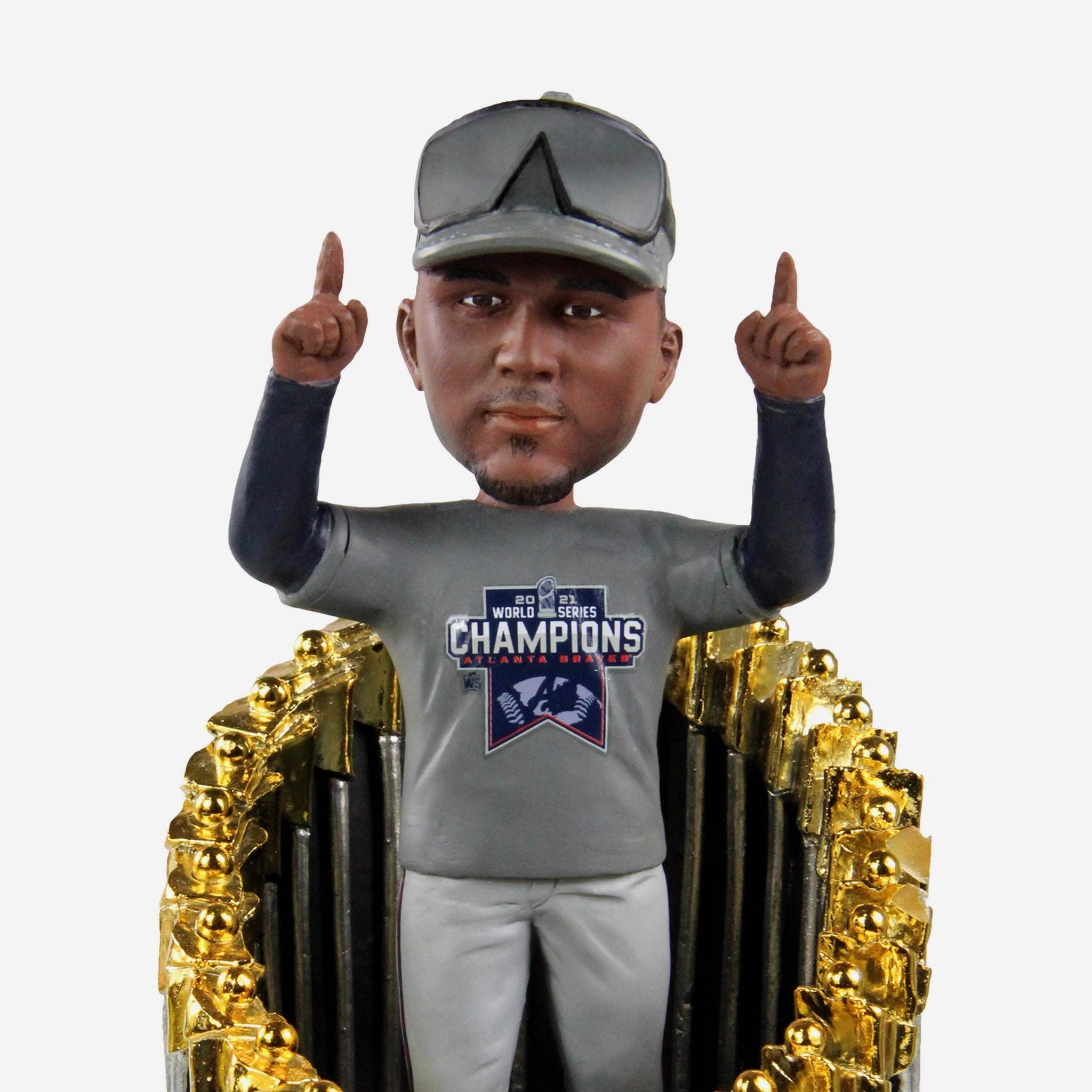 Ozzie Albies FOCO Throwback Retro Atlanta Braves Uniform Bobblehead