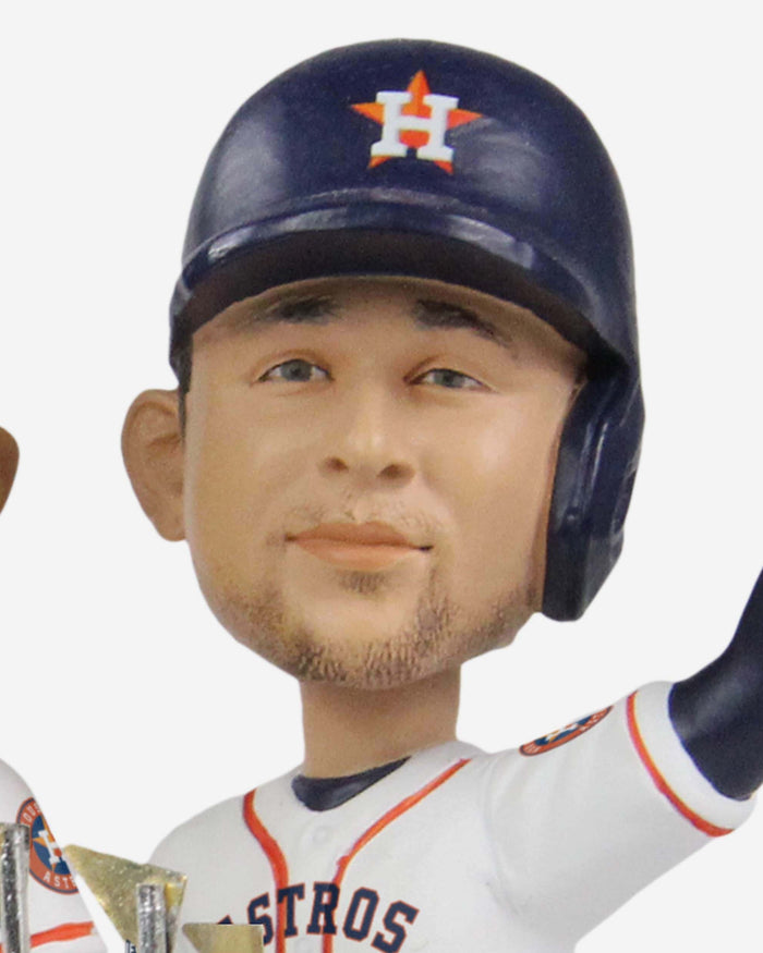 Jeremy Pena Houston Astros 2022 World Series Champions Orange Jersey Bighead Bobblehead Officially Licensed by MLB