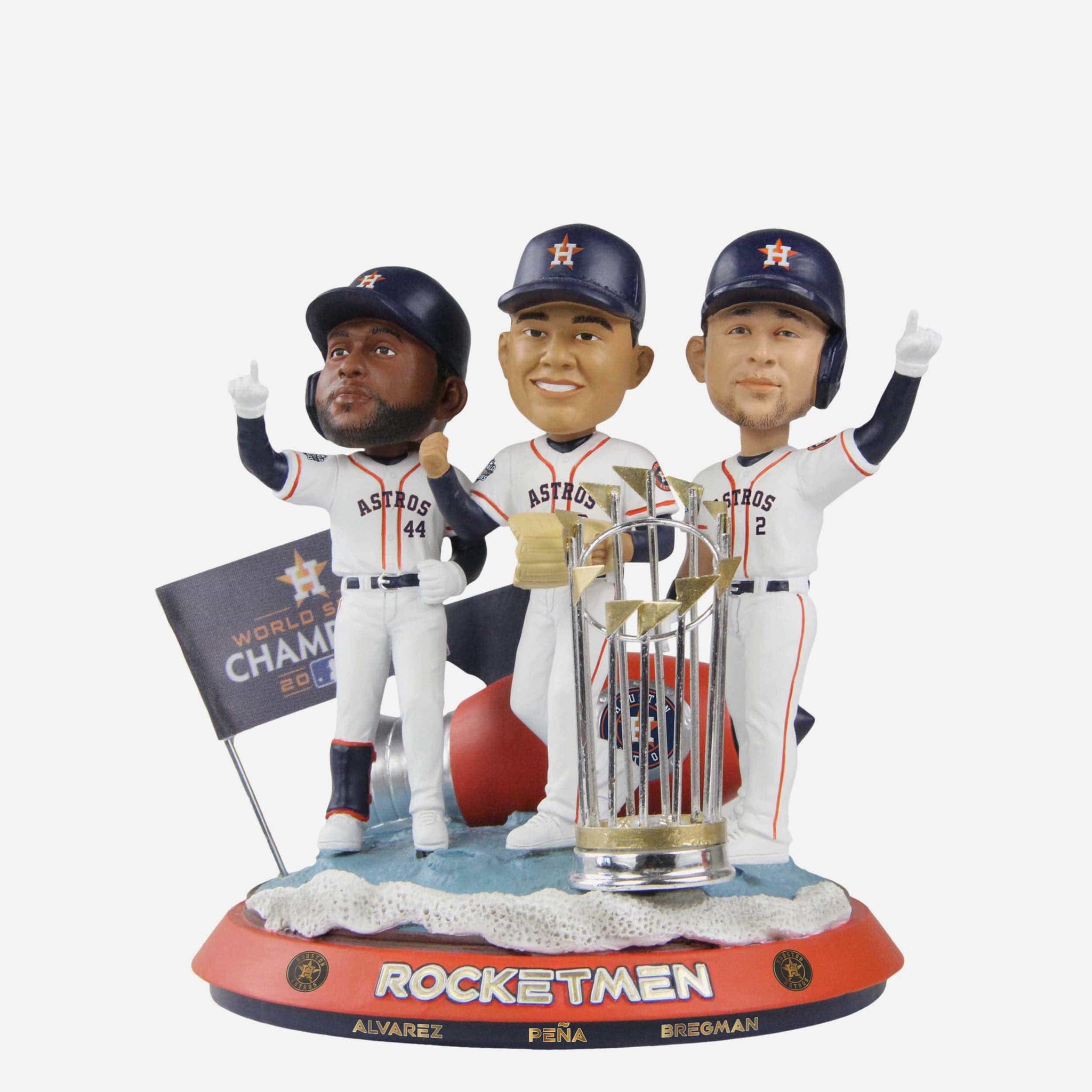 Houston Astros 2022 World Series Champions Rocketmen Mini Bobblehead S FOCO