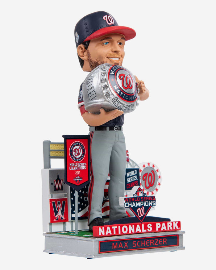 Max Scherzer Washington Nationals Banner Ceremony Bobblehead FOCO - FOCO.com