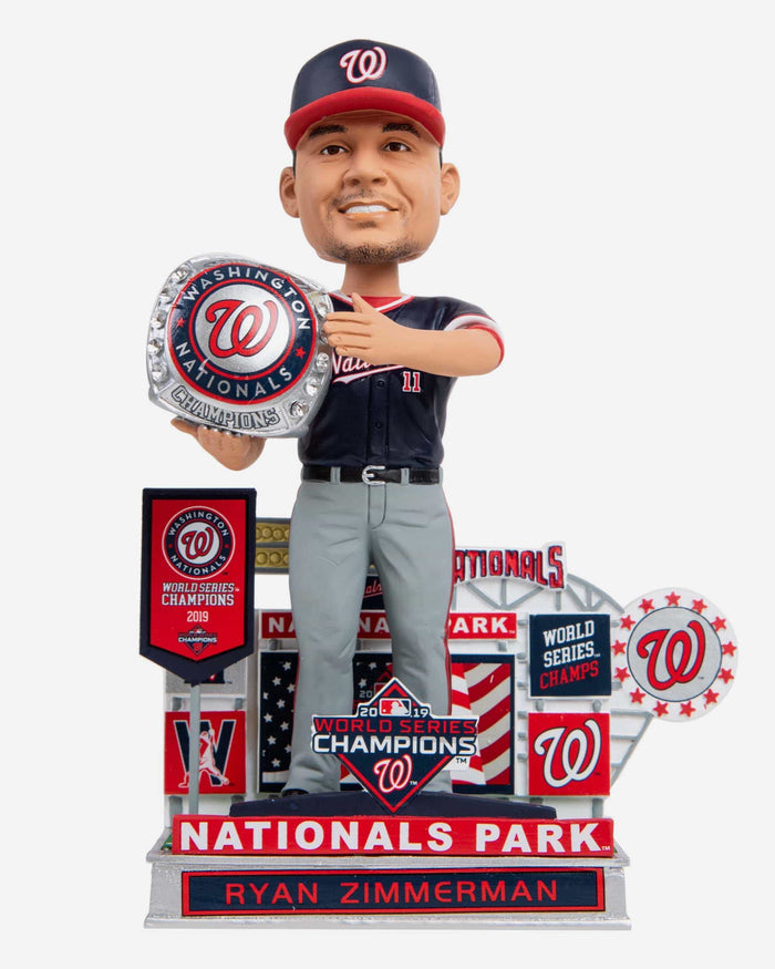 Ryan Zimmerman Washington Nationals Banner Ceremony Bobblehead FOCO - FOCO.com