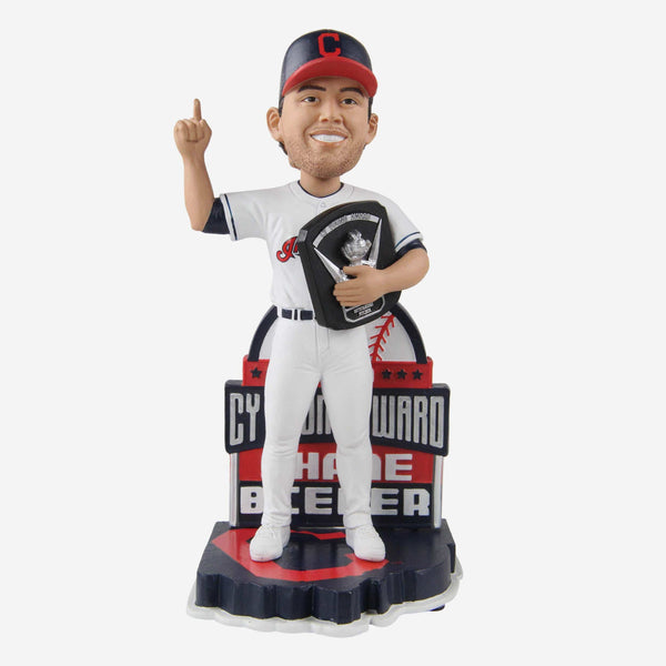 FOCO's Shane Bieber Triple Crown bobblehead available for pre