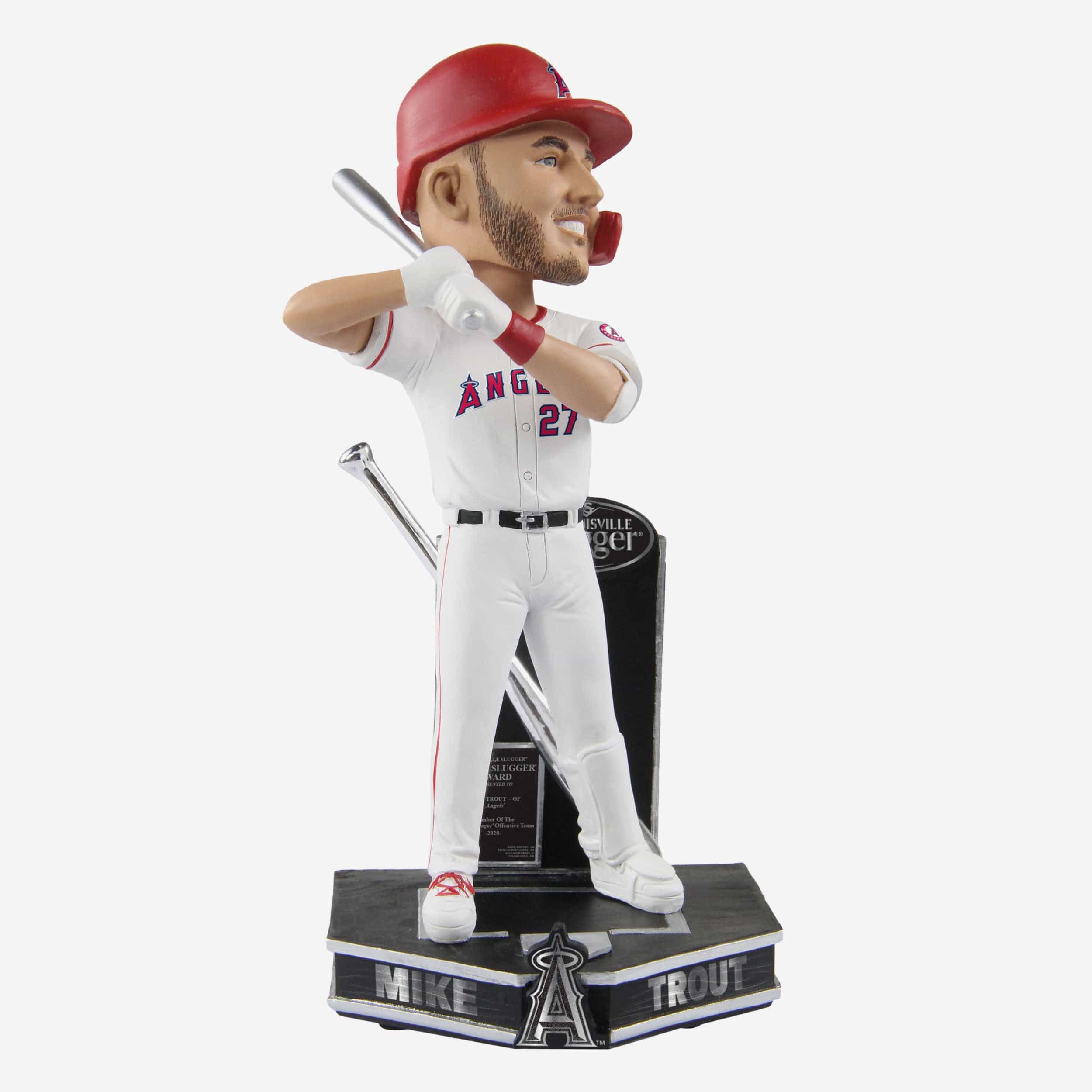 Mike Trout Los Angeles Angels 2022 Silver Slugger Bobblehead Officially Licensed by MLB