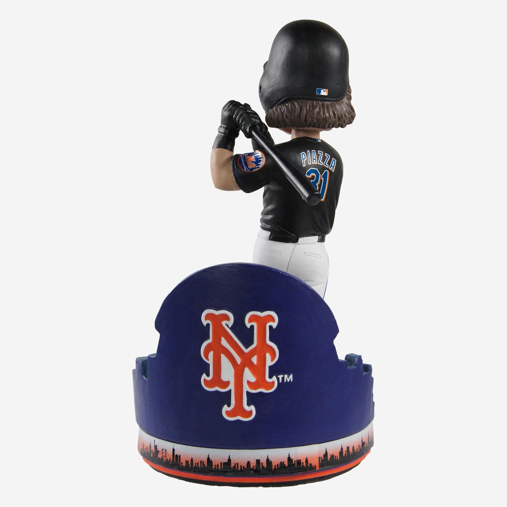 Mr Met New York Mets Black Jersey Field Stripe Mascot Bighead Bobblehead Officially Licensed by MLB