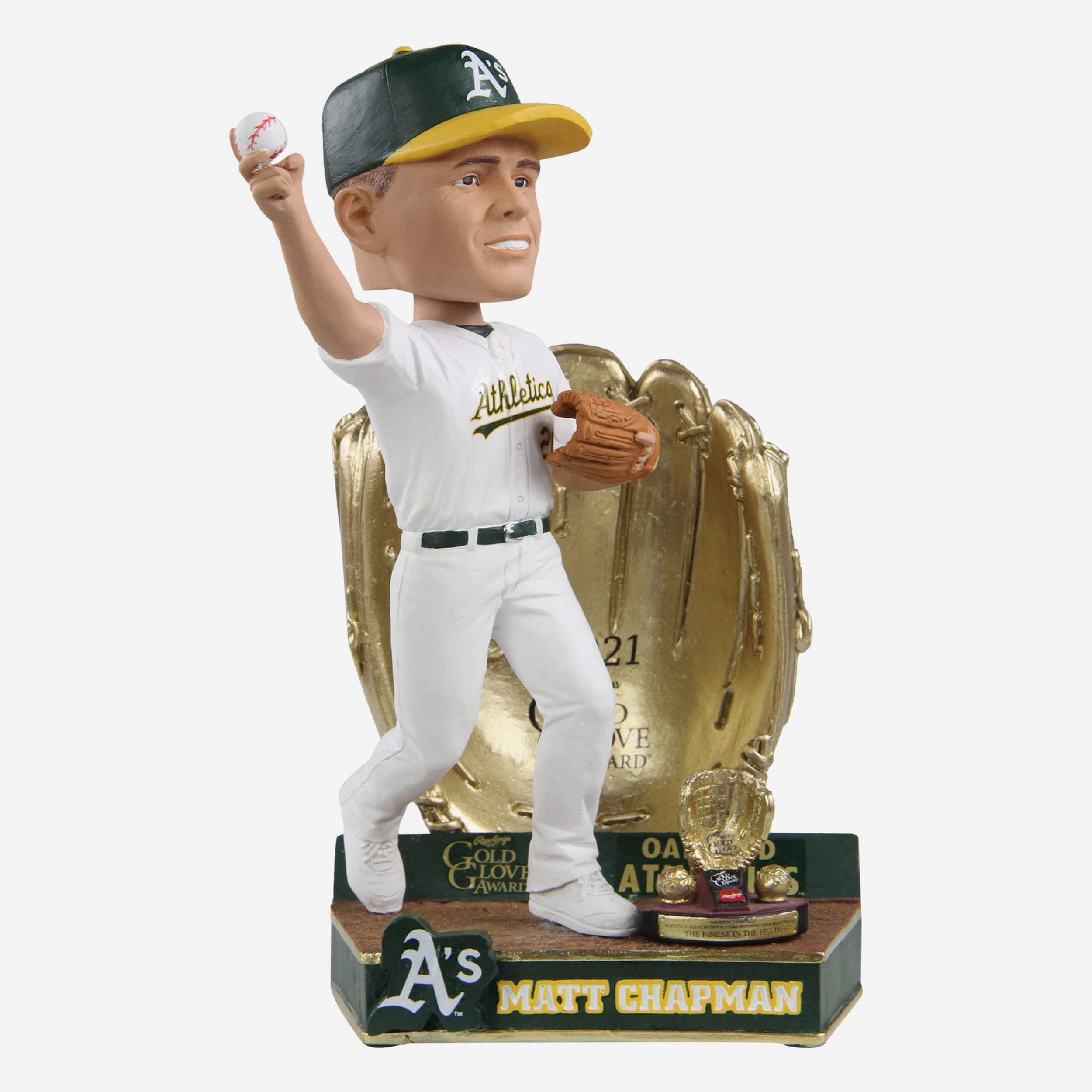 Matt Chapman Oakland Athletics 2021 Gold Glove Bobblehead FOCO