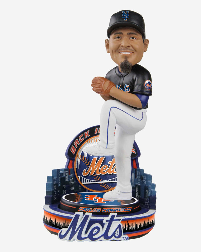 Carlos Carrasco New York Mets Black Jersey Bobblehead Officially Licensed by MLB