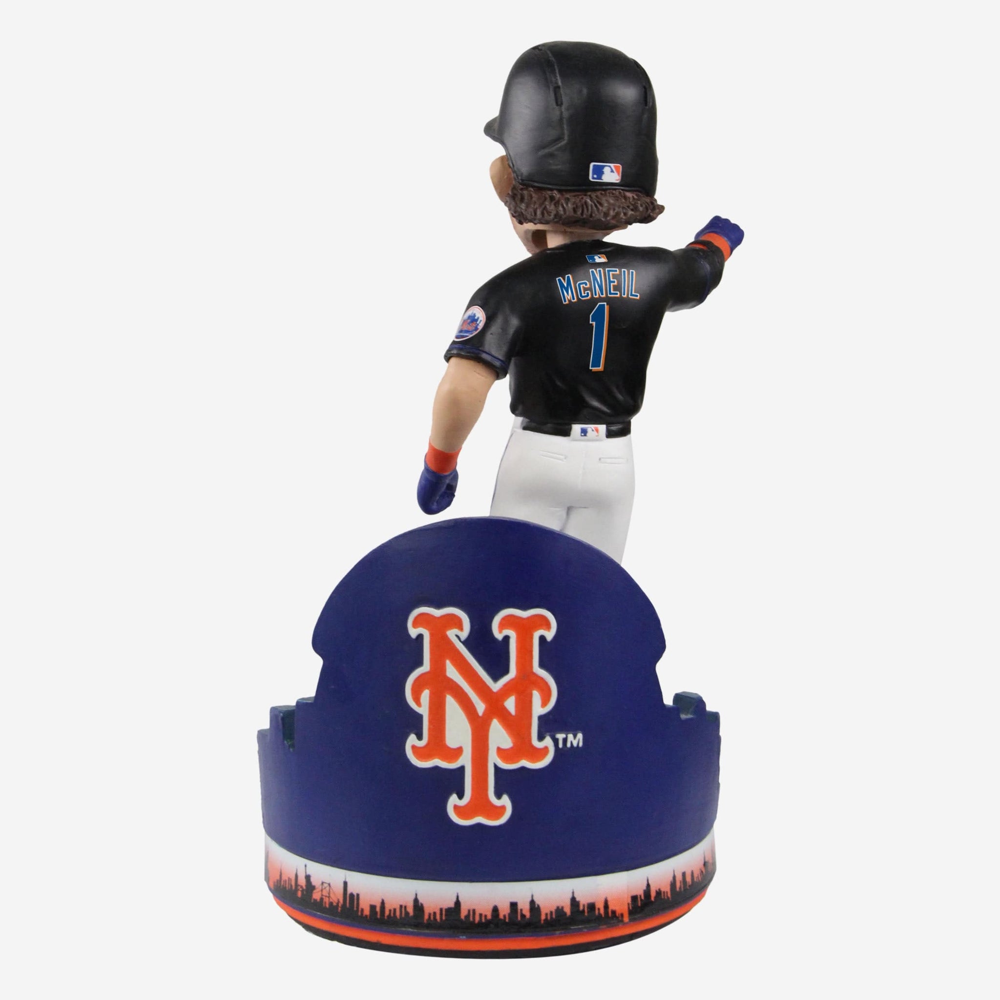 New York Mets star Jeff McNeil shows off his 'bat flip' bobblehead