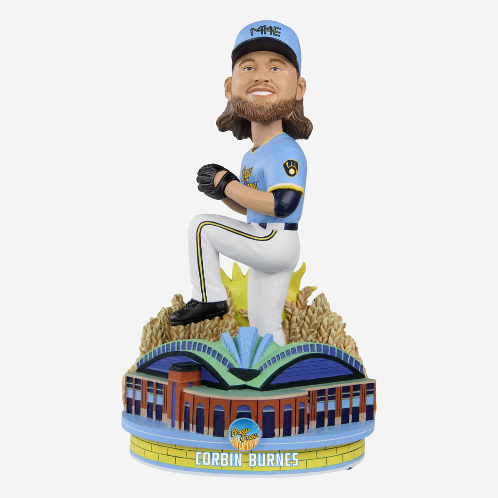 Corbin Burnes Milwaukee Brewers 2022 City Connect Bobblehead FOCO - FOCO.com