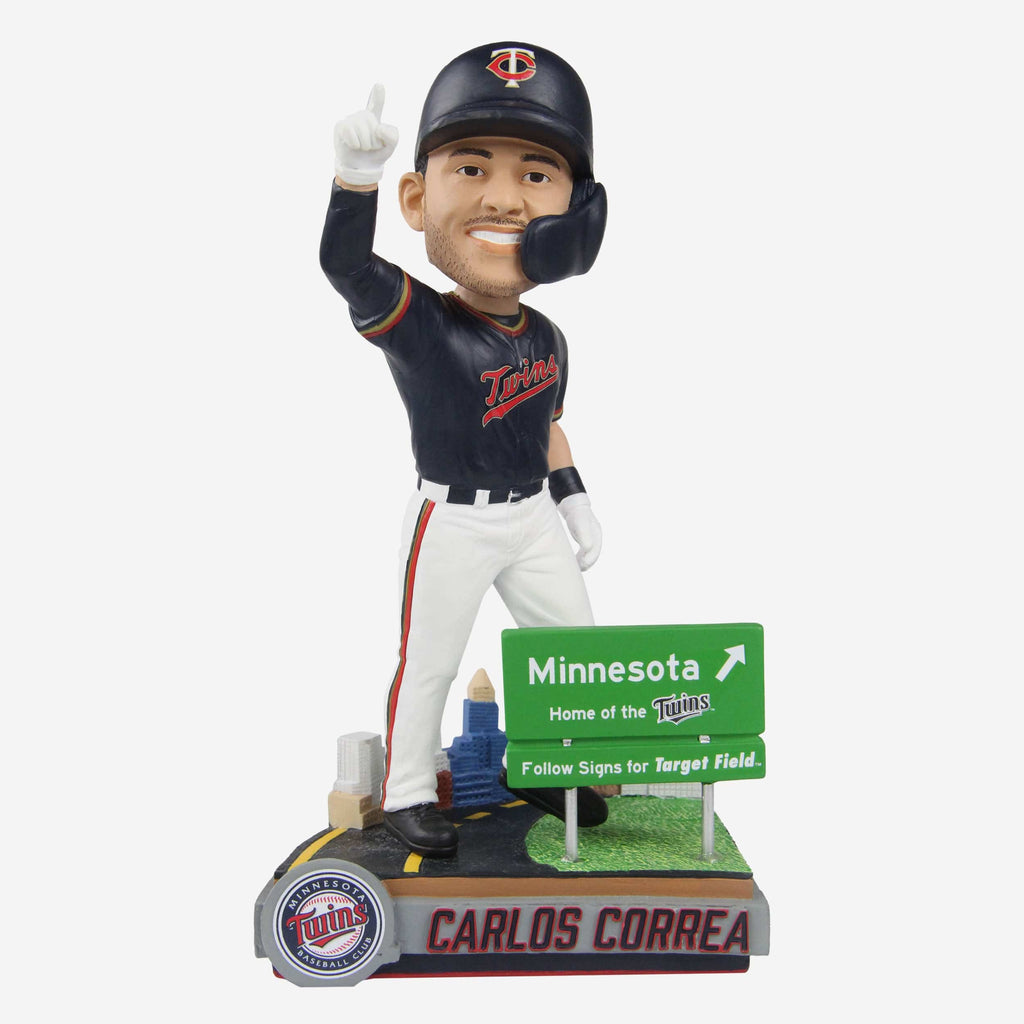 Carlos Correa Minnesota Twins Next Stop Bobblehead FOCO - FOCO.com