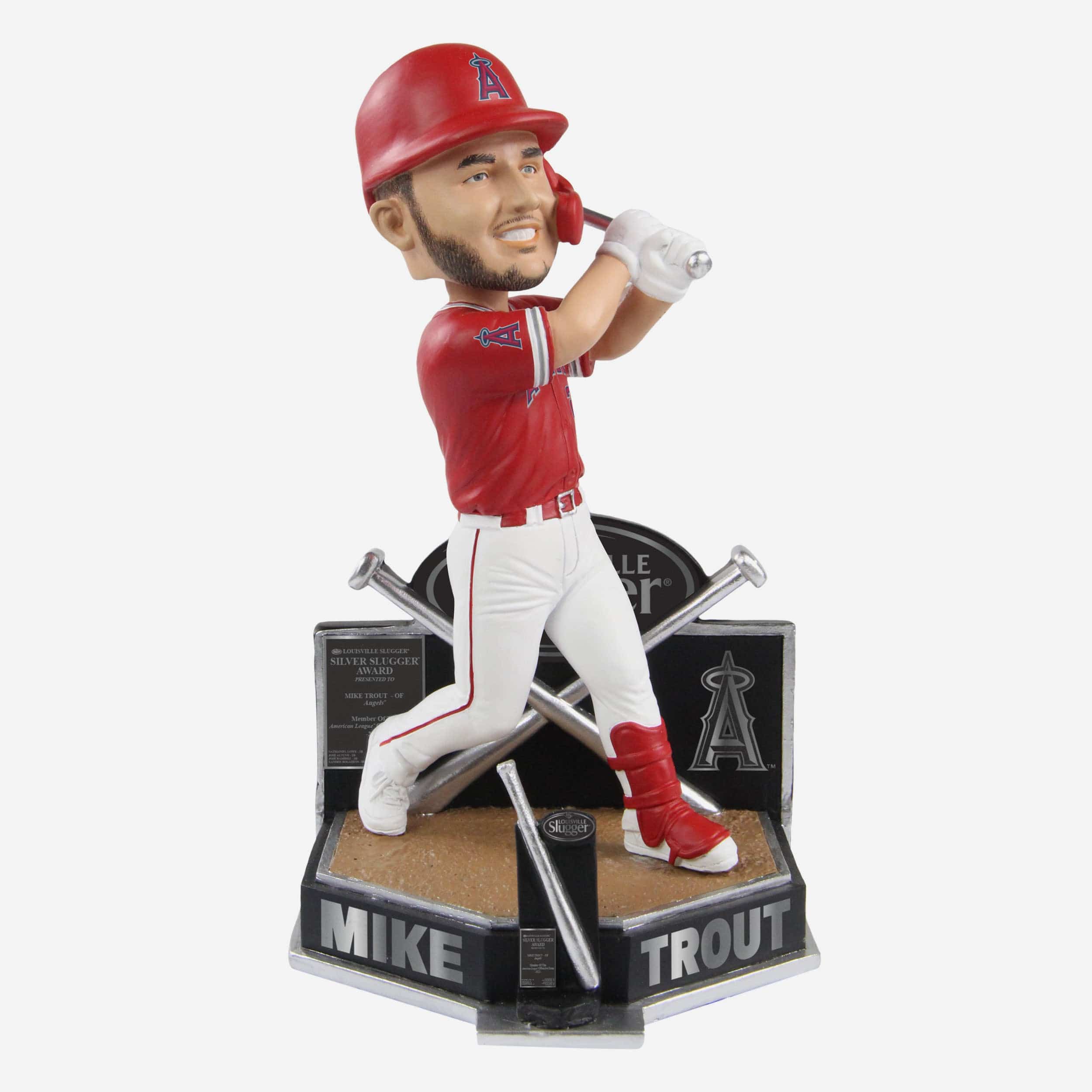 Mike Trout Los Angeles Angels 2022 Silver Slugger Bobblehead Officially Licensed by MLB