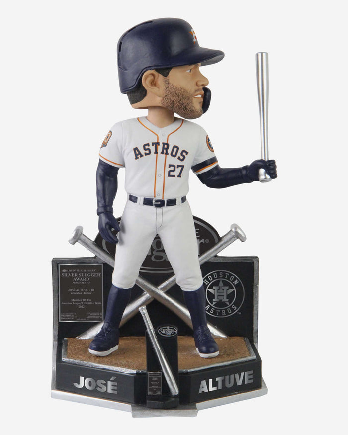 Jose Altuve & Kyle Tucker & Yordan Alvarez Houston Astros 3 Pack Field Stripe Mini Bighead Bobblehead Set Officially Licensed by MLB