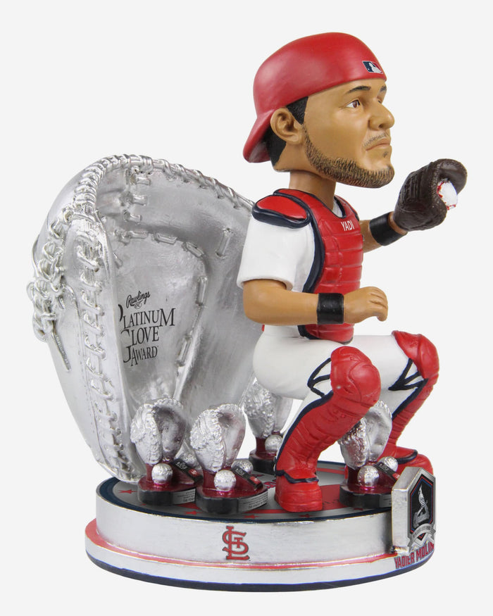 Yadier Molina St Louis Cardinals 9X Gold Glove Award Bobblehead FOCO