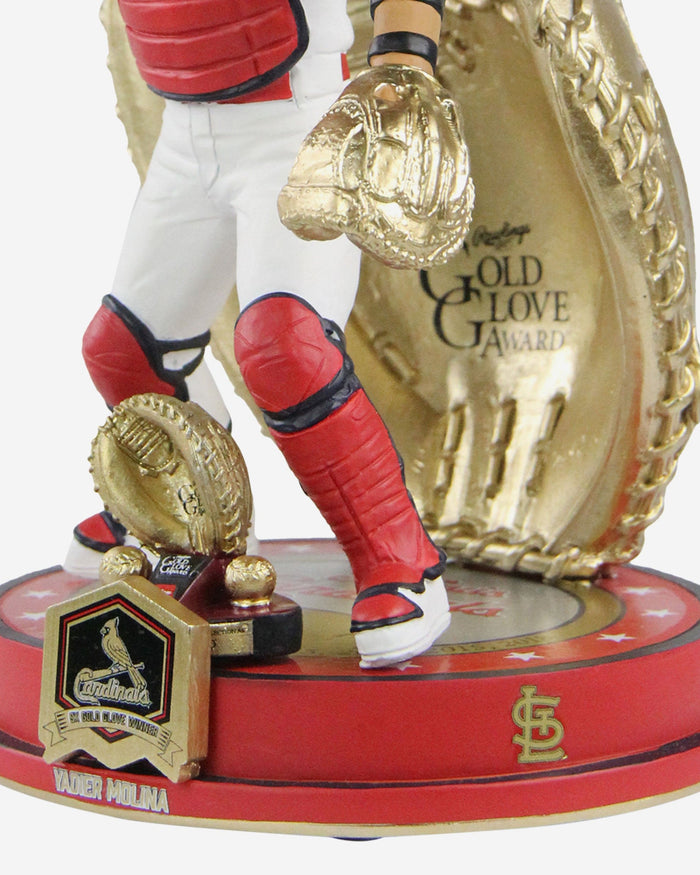 Yadier Molina St Louis Cardinals 9X Gold Glove Award Bobblehead FOCO