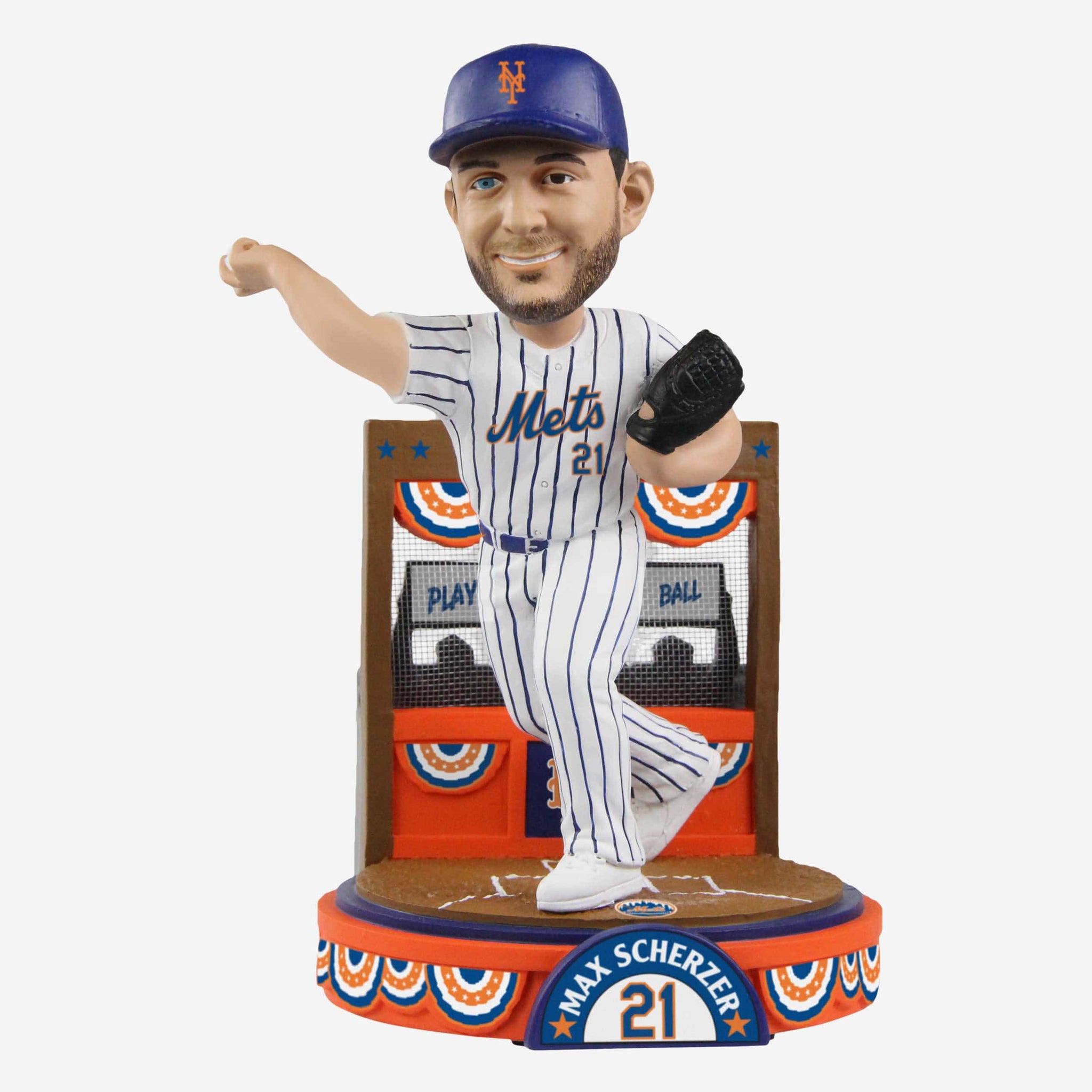 Max Scherzer (New York Mets) Hero Series MLB Bobblehead by FOCO - CLARKtoys