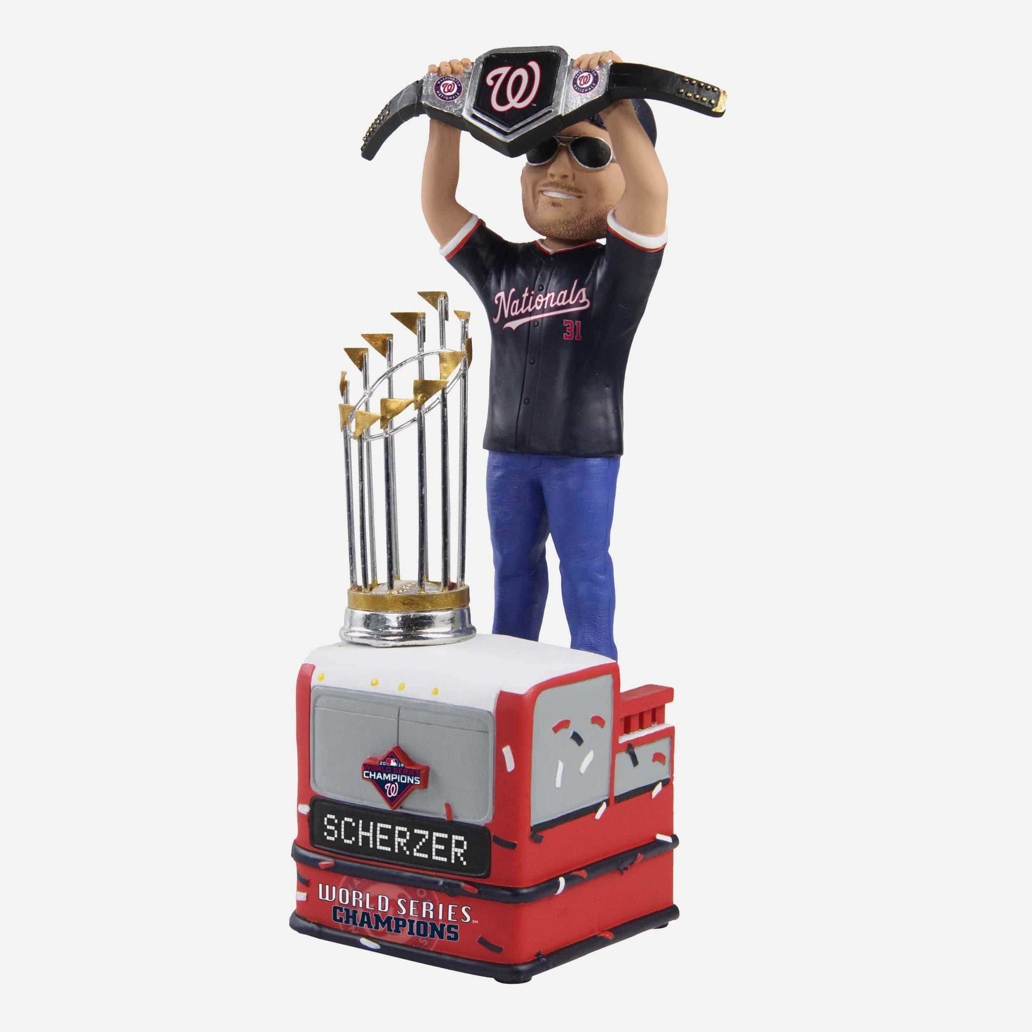 Max Scherzer Washington Nationals 2019 World Series Champions Moment B FOCO