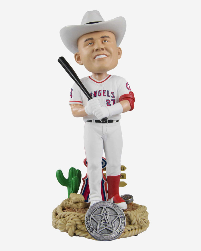 Mike Trout Los Angeles Angels Cowboy Homer Hat Bobblehead FOCO - FOCO.com