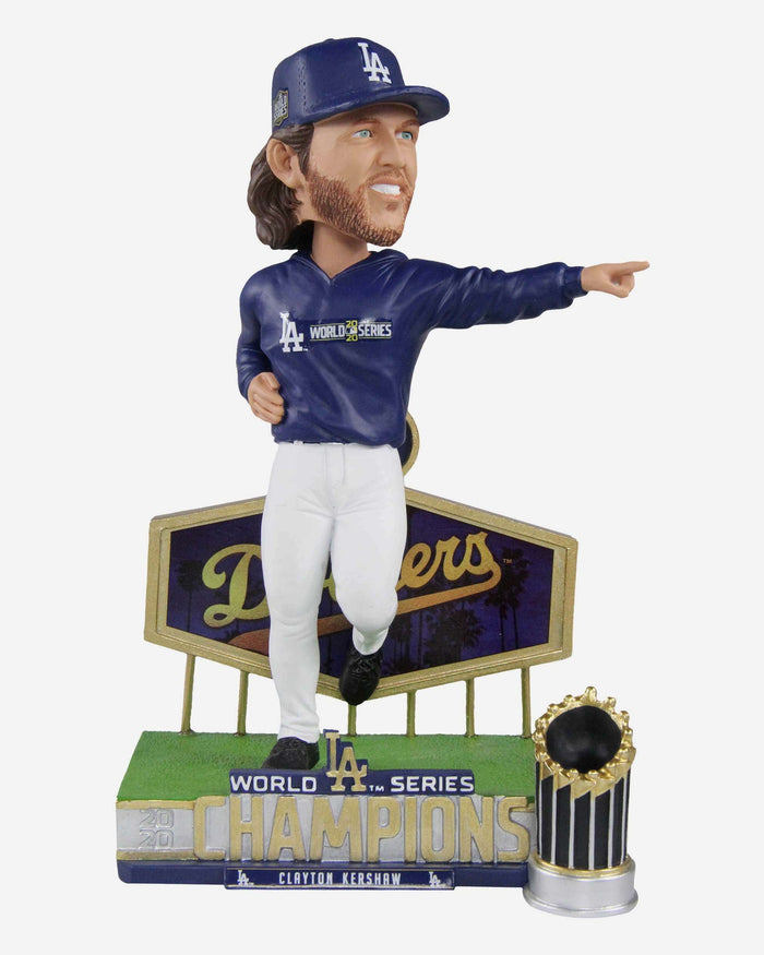 Clayton Kershaw Los Angeles Dodgers 2020 World Series Champions Bobblehead Officially Licensed by MLB