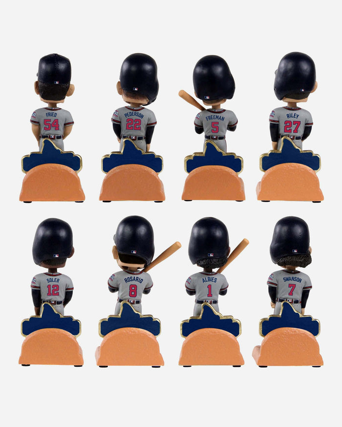 Atlanta Braves 2021 World Series Champions Commemorative Mini Bobblehead Boxed Set FOCO - FOCO.com