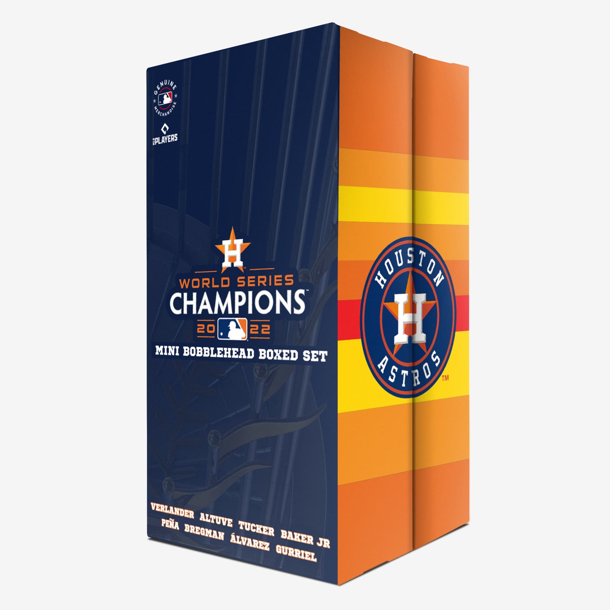 Jose Altuve Houston Astros 2022 World Series Champions Orange Jersey Bighead Bobblehead Officially Licensed by MLB