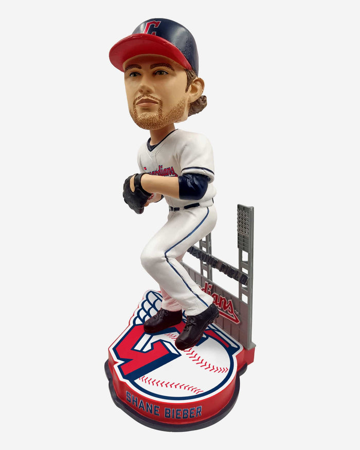 Shane Bieber Cleveland Guardians Home Field Bobblehead FOCO - FOCO.com