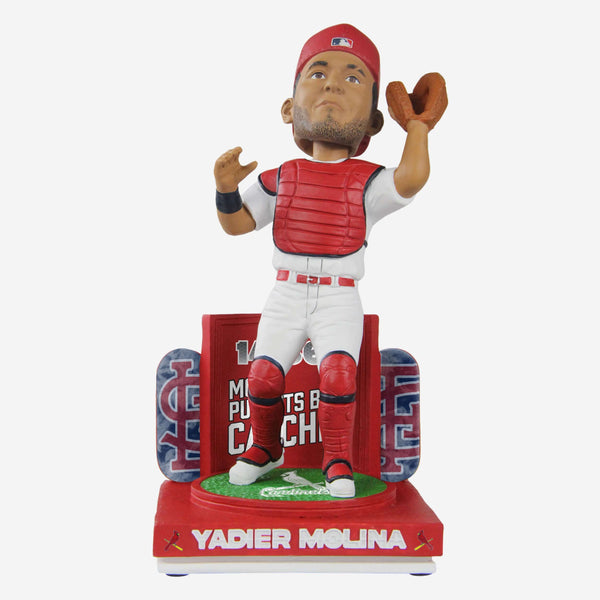 Yadier Molina St Louis Cardinals Career Stats Bobblehead FOCO