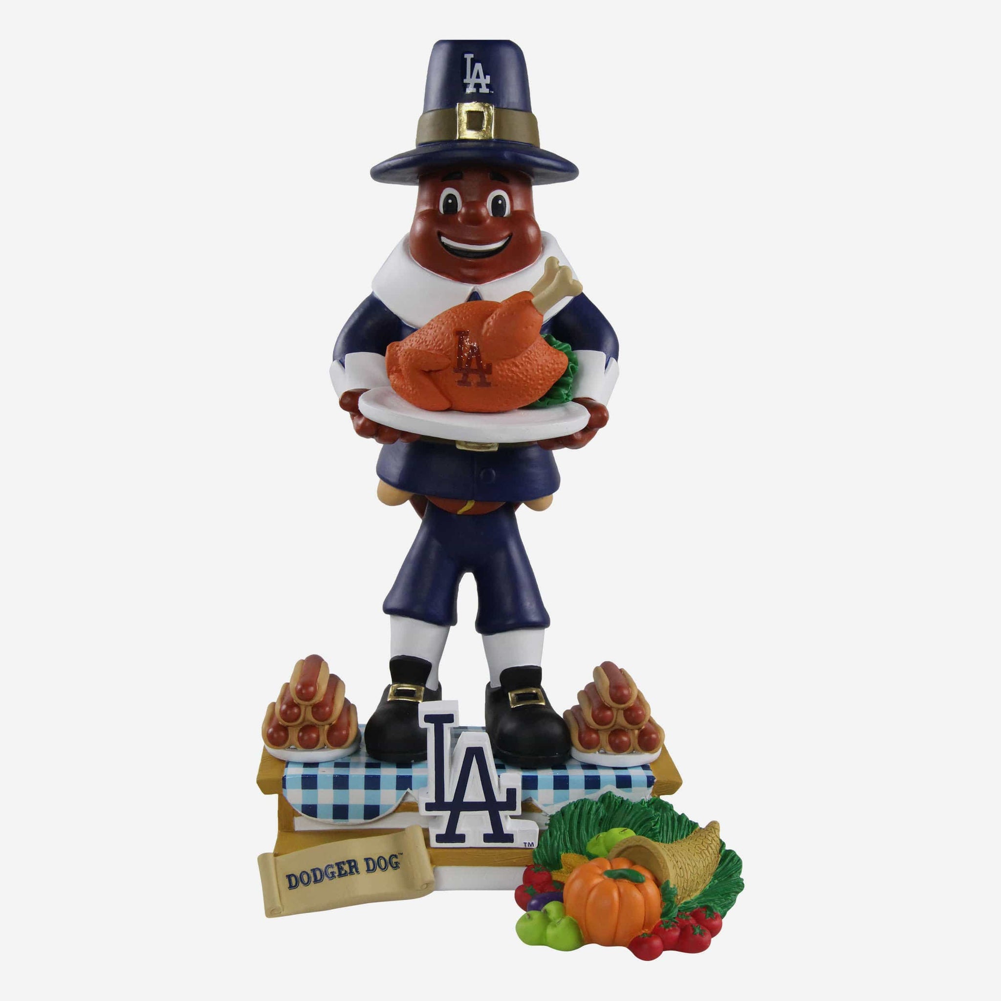 Dodger Dog Los Angeles Dodgers Thanksgiving Mascot Bobblehead FOCO