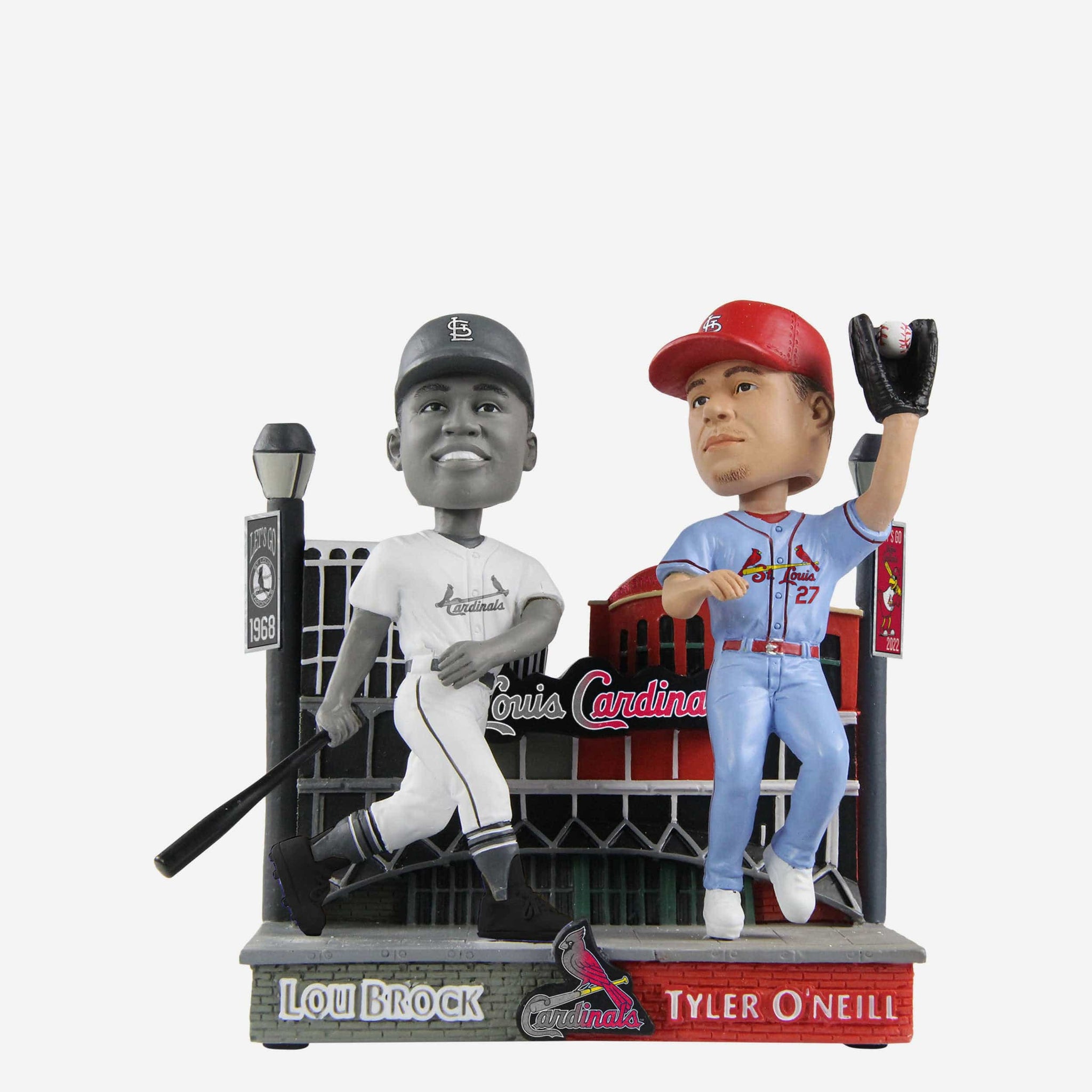 Lou Brock & Tyler O'Neill St Louis Cardinals Then and Now Bobblehead FOCO