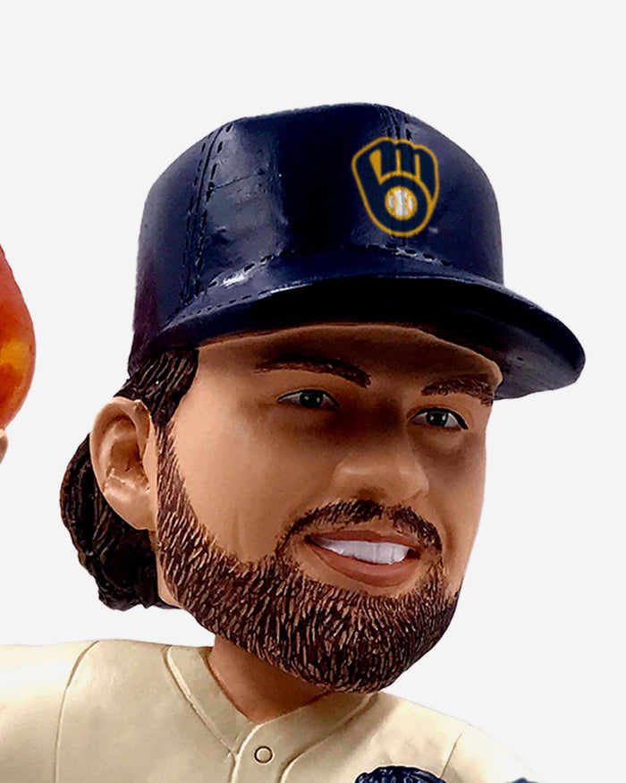 Corbin Burnes Milwaukee Brewers On Fire Bobblehead FOCO - FOCO.com