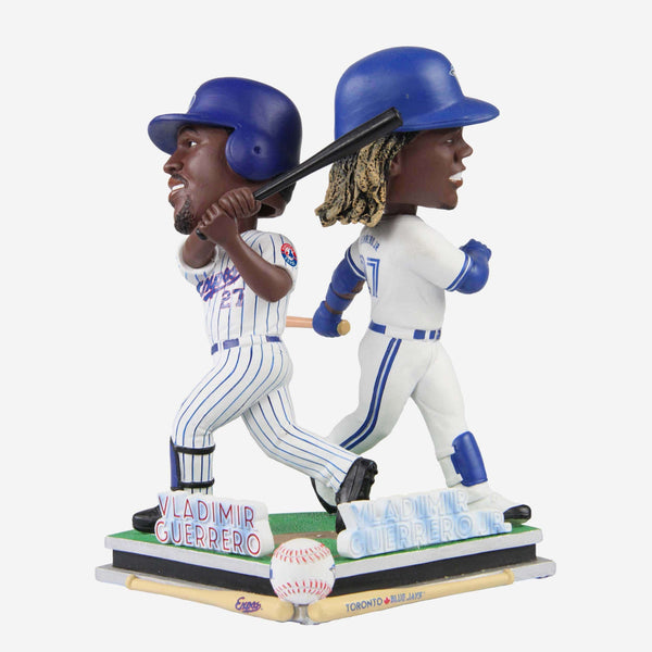 Vladimir Guerrero & Vladimir Guerrero Jr Toronto Blue Jays 40 Home Run Club  Dual Bobblehead