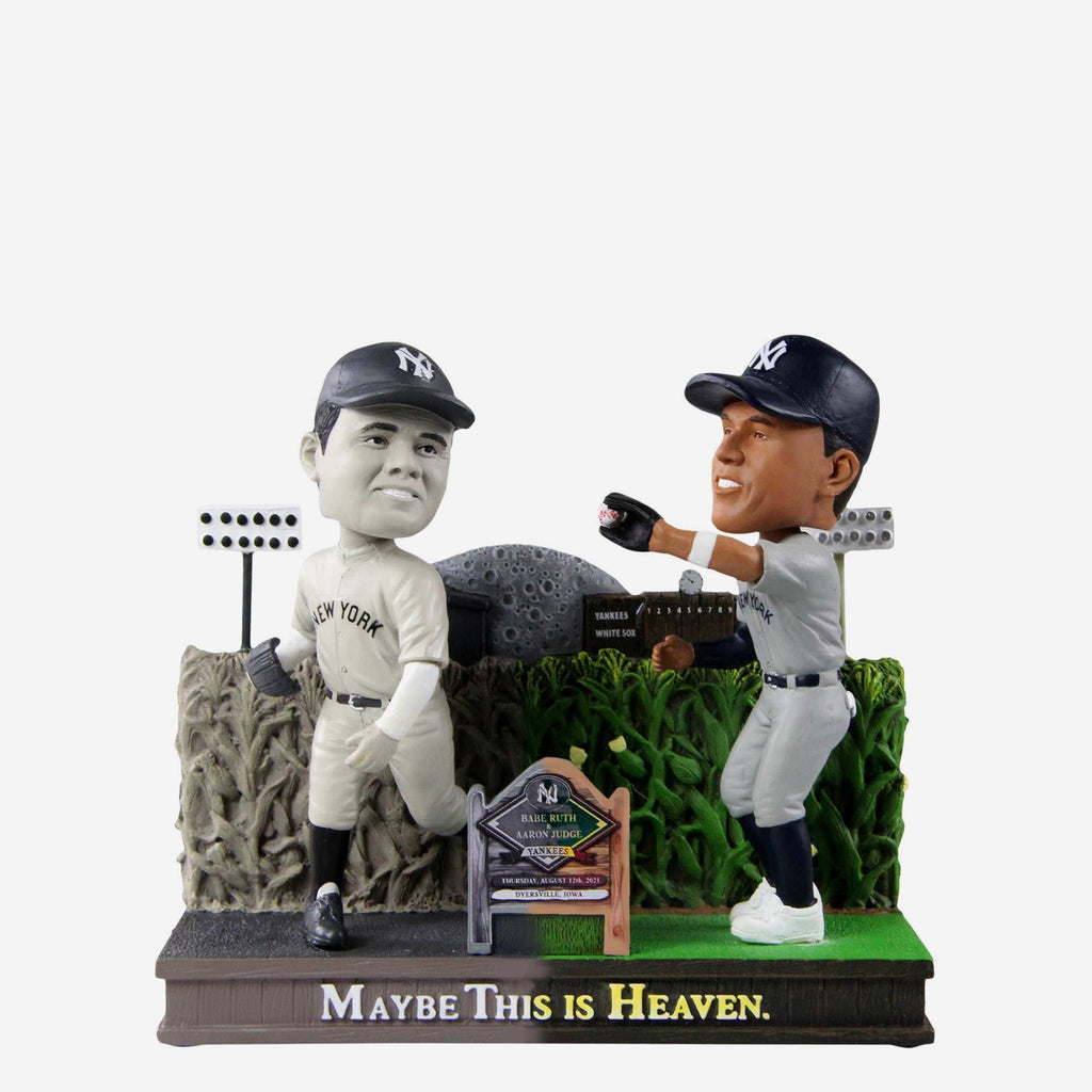 Babe Ruth & Aaron Judge New York Yankees Dyersville Cornfield Dual Bobblehead FOCO - FOCO.com