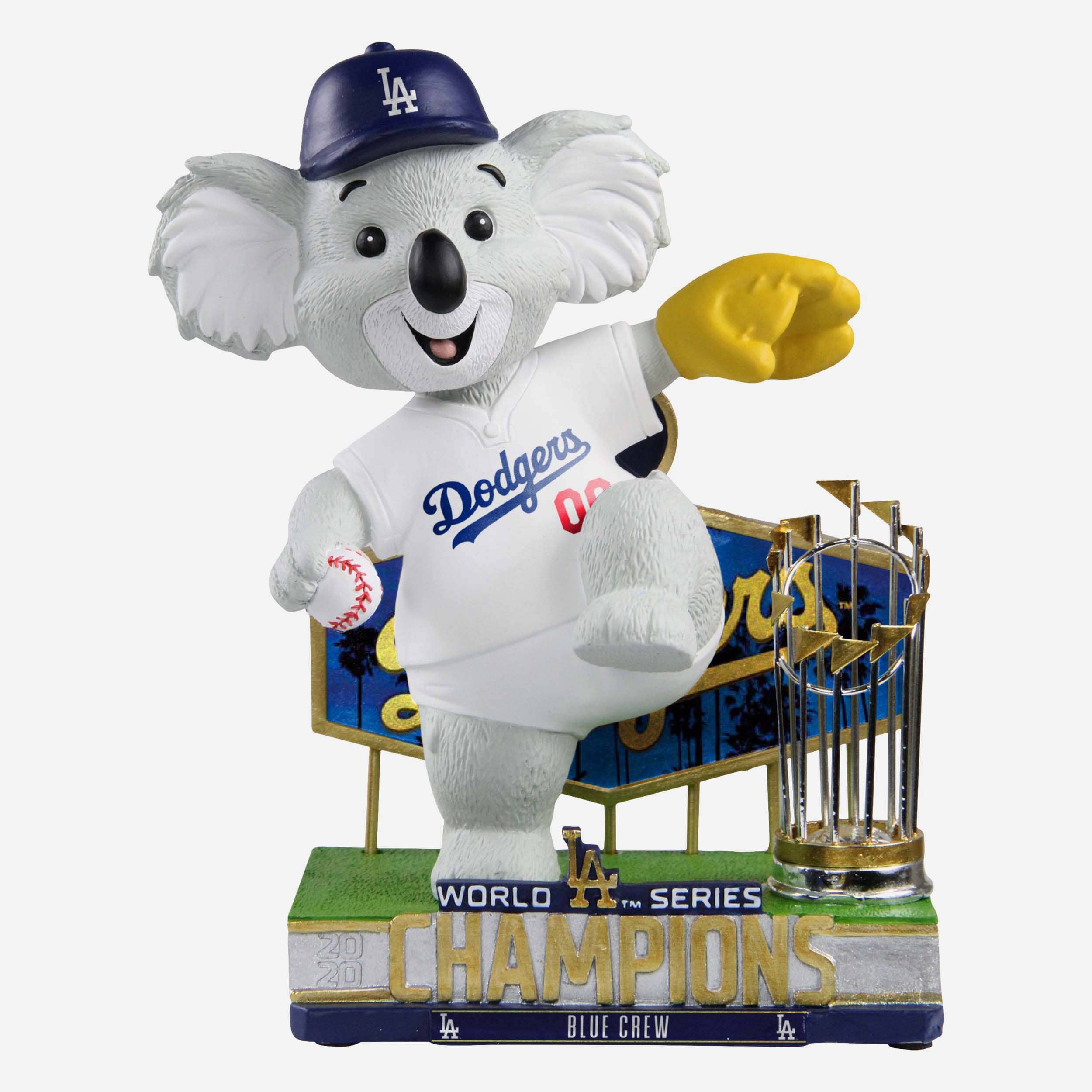 Los Angeles Dodgers 2020 World Series Champions Koala Mascot Bobblehead