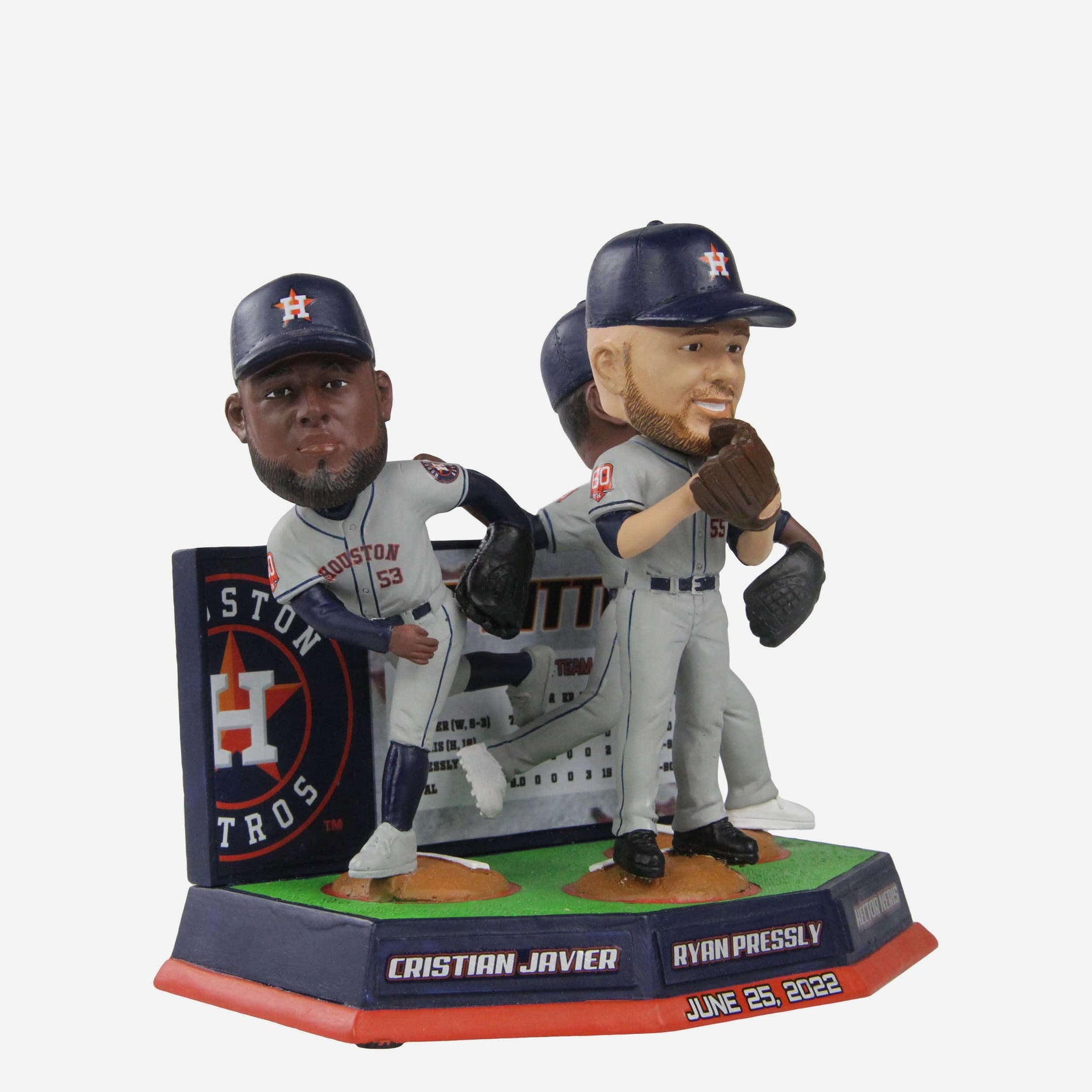 Houston Astros 2022 World Series Combined No Hitter Mini Bobblehead Sc FOCO