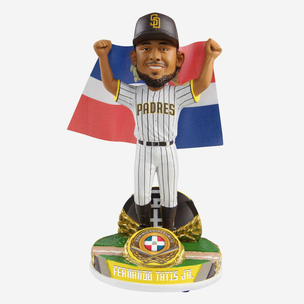 FERNANDO TATIS JR SAN DIEGO PADRES NATIONAL FLAG BOBBLEHEAD FoCo