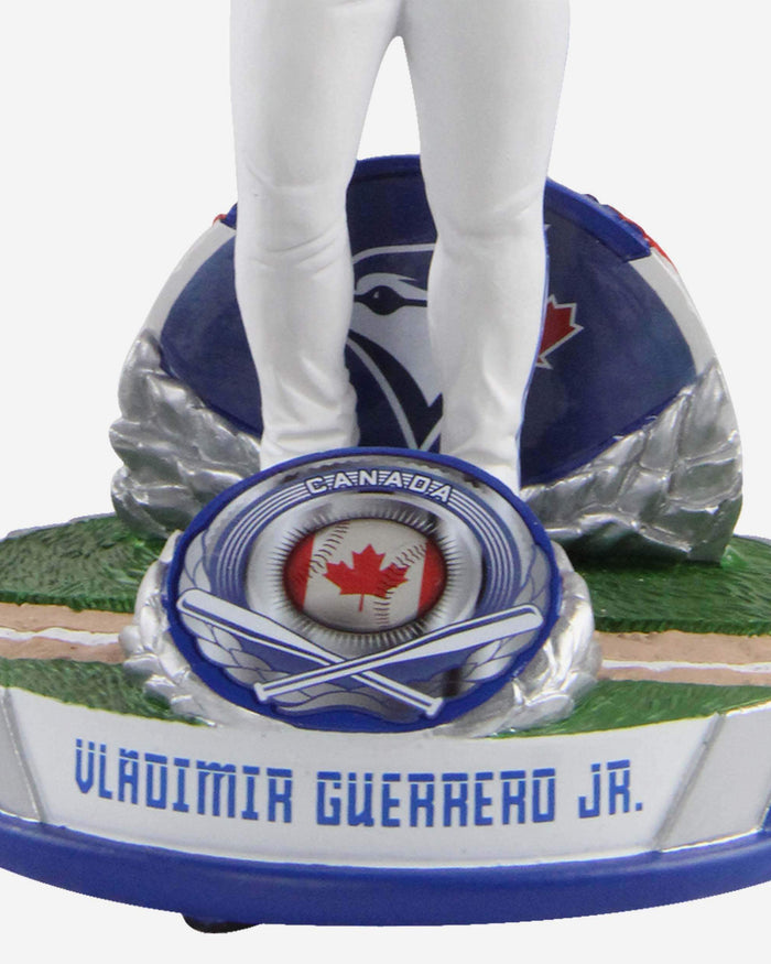 Vladimir Guerrero Jr Toronto Blue Jays National Flag Bobblehead FOCO - FOCO.com