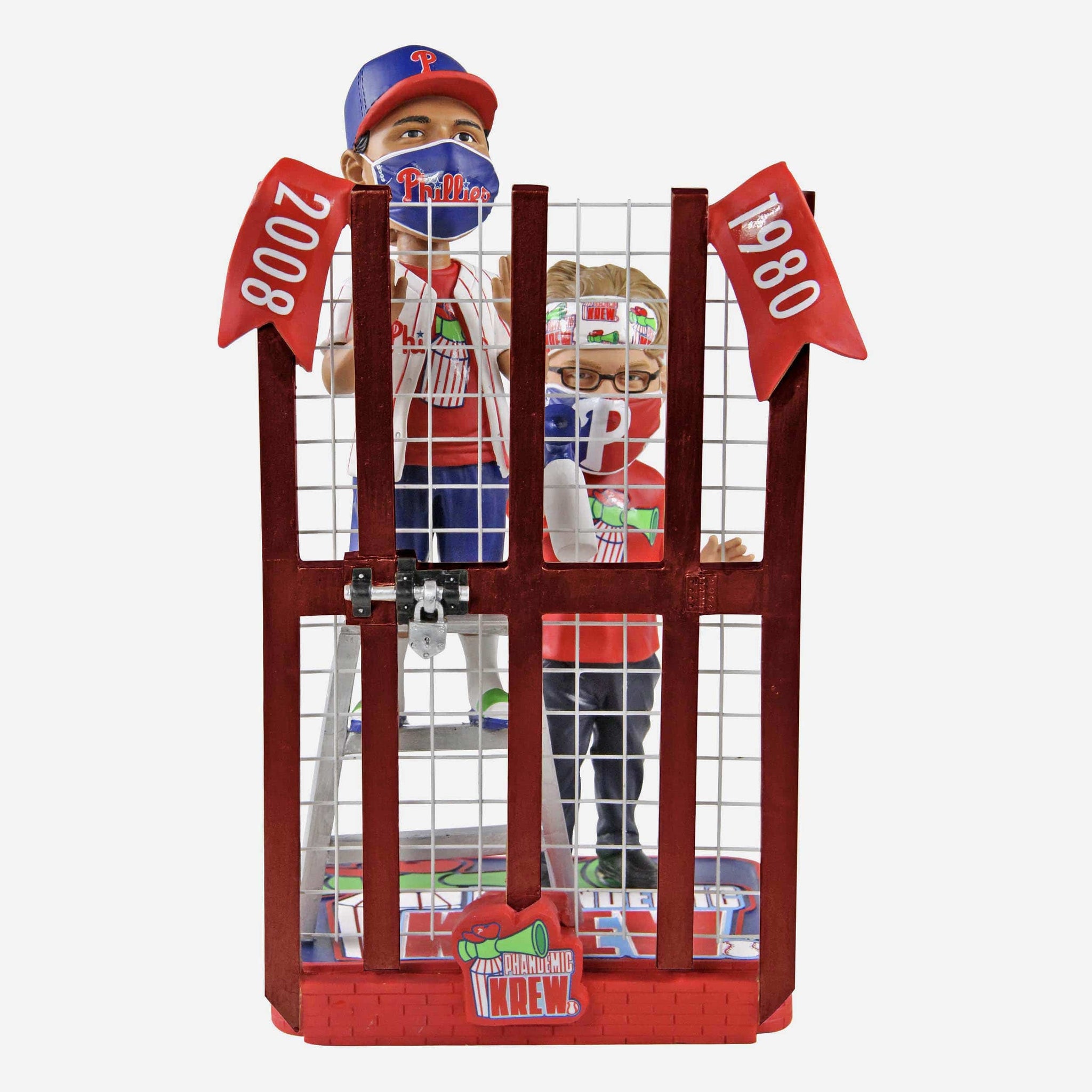 Retro Cream Reading Phillies Uniform Bobblehead