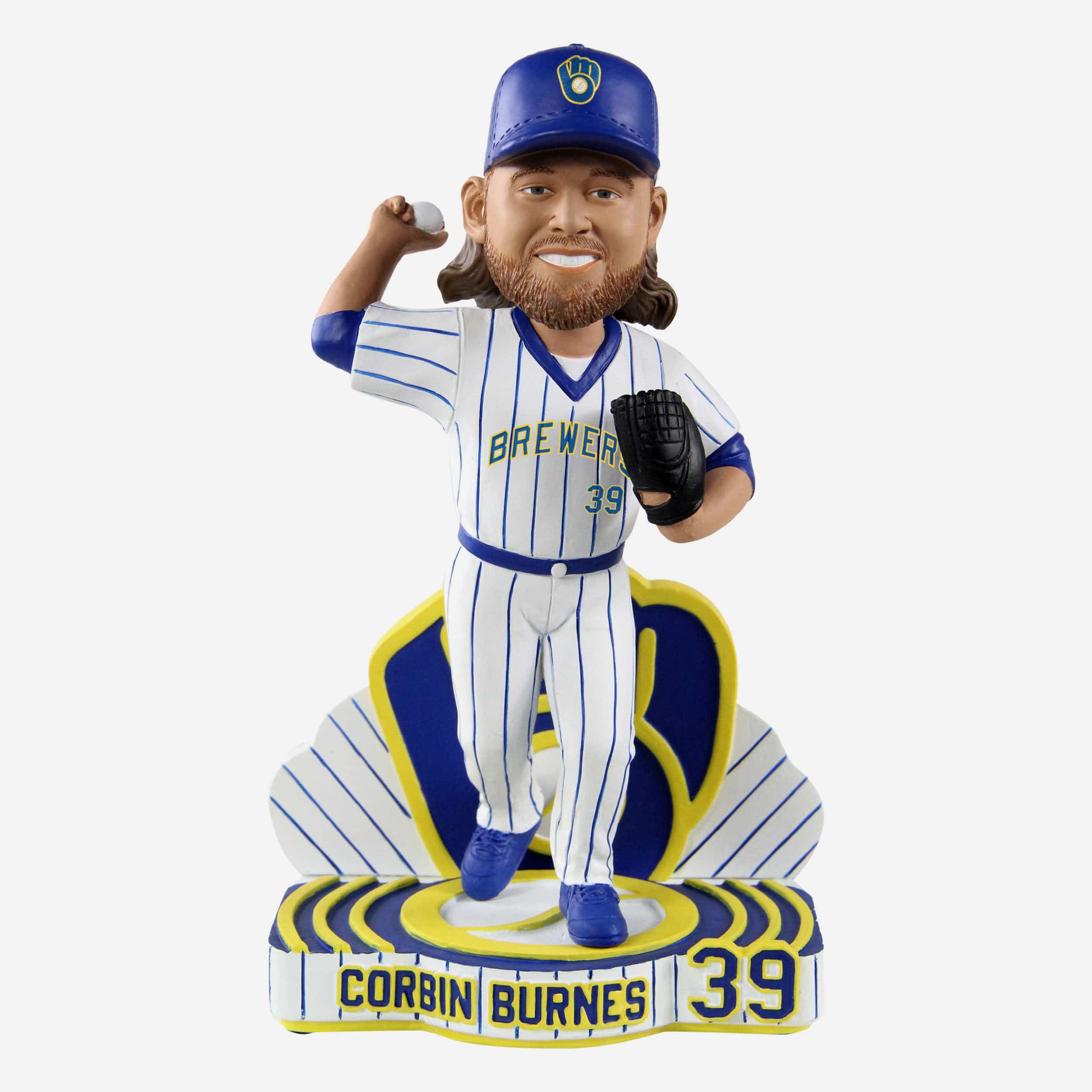 Corbin Burnes Milwaukee Brewers 2022 City Connect Bobblehead FOCO