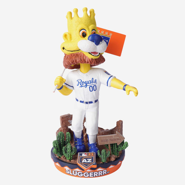 Sluggerrr Kansas City Royals Magnetic Stadium Base Mascot Bobblehead FOCO