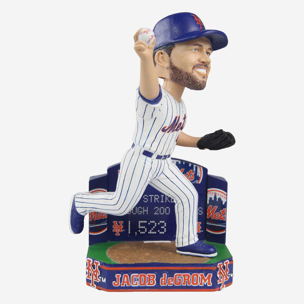 Jacob deGrom New York Mets Strikeout 2024 Record Bobblehead NEW ORIG FOCO BOX NIB