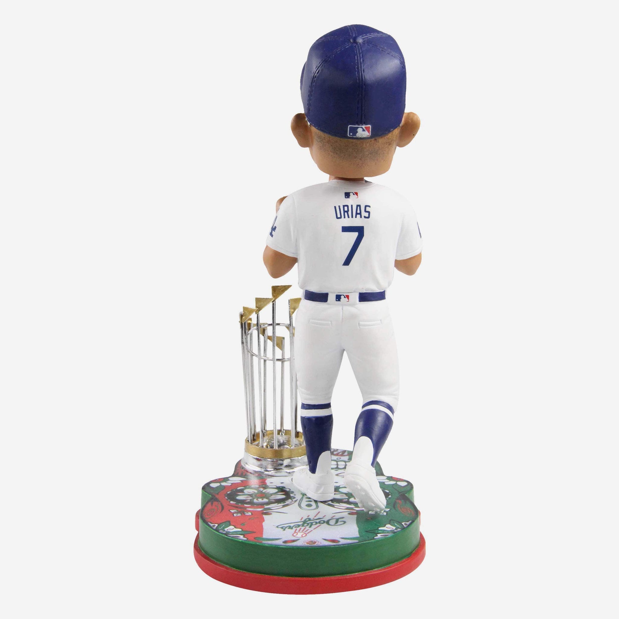 10/15 JULIO URIAS SIGNED DODGERS 2020 WS 3FT BOBBLEHEAD CHAMPS