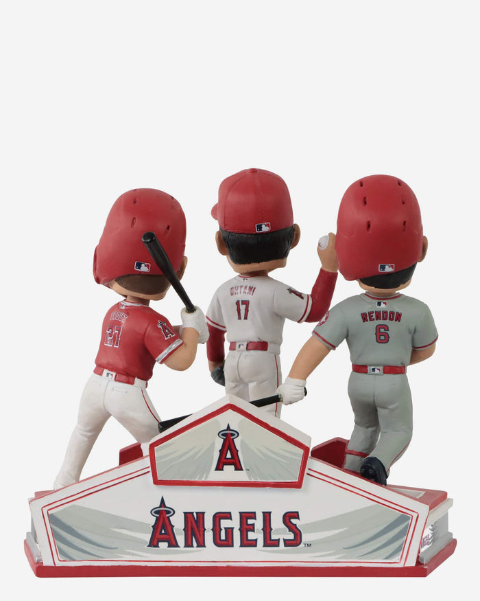 Wholesale Los Angeles Angels Ohtani Trout Rendon Blank Cream 2022