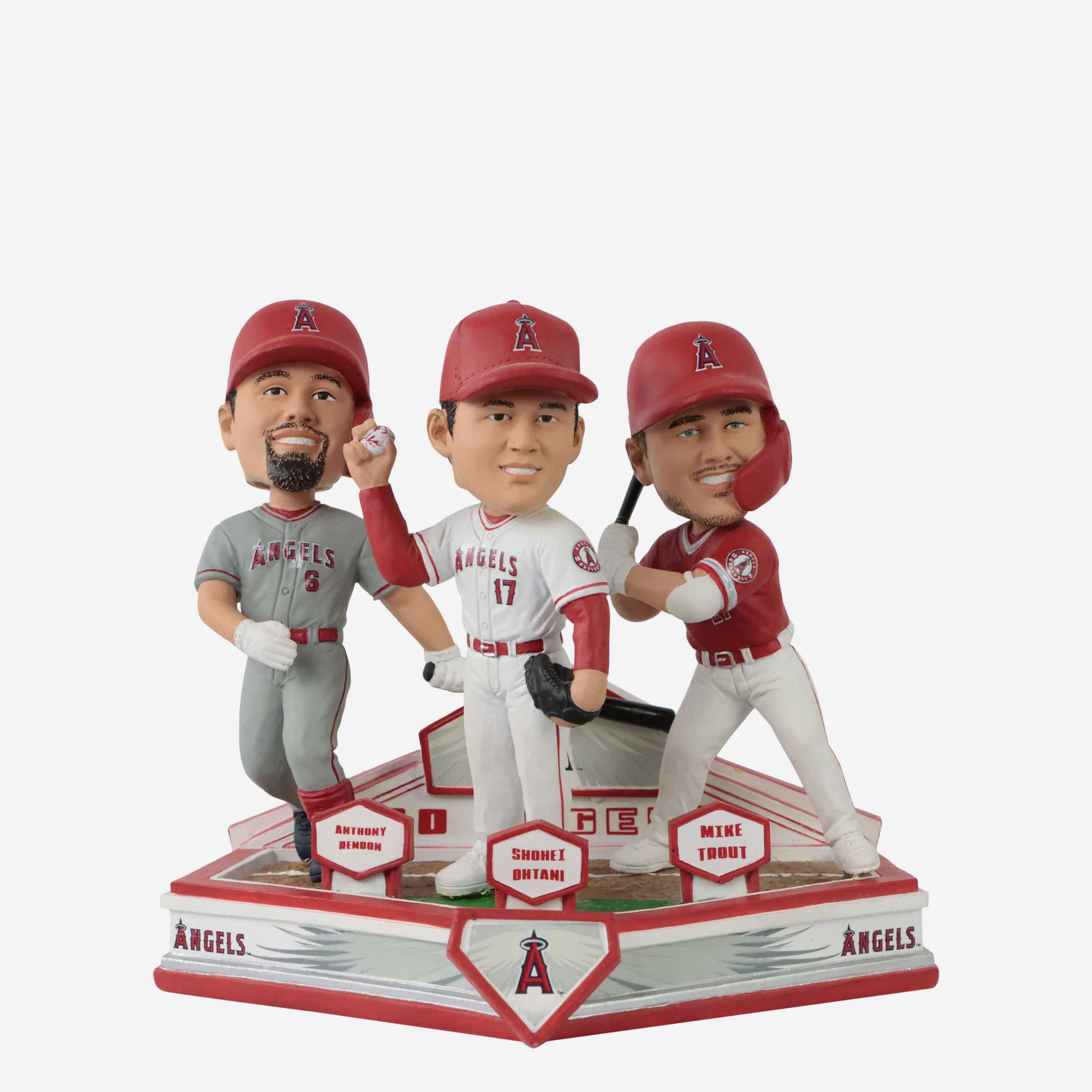 Wholesale Los Angeles Angels Ohtani Trout Rendon Blank Cream 2022