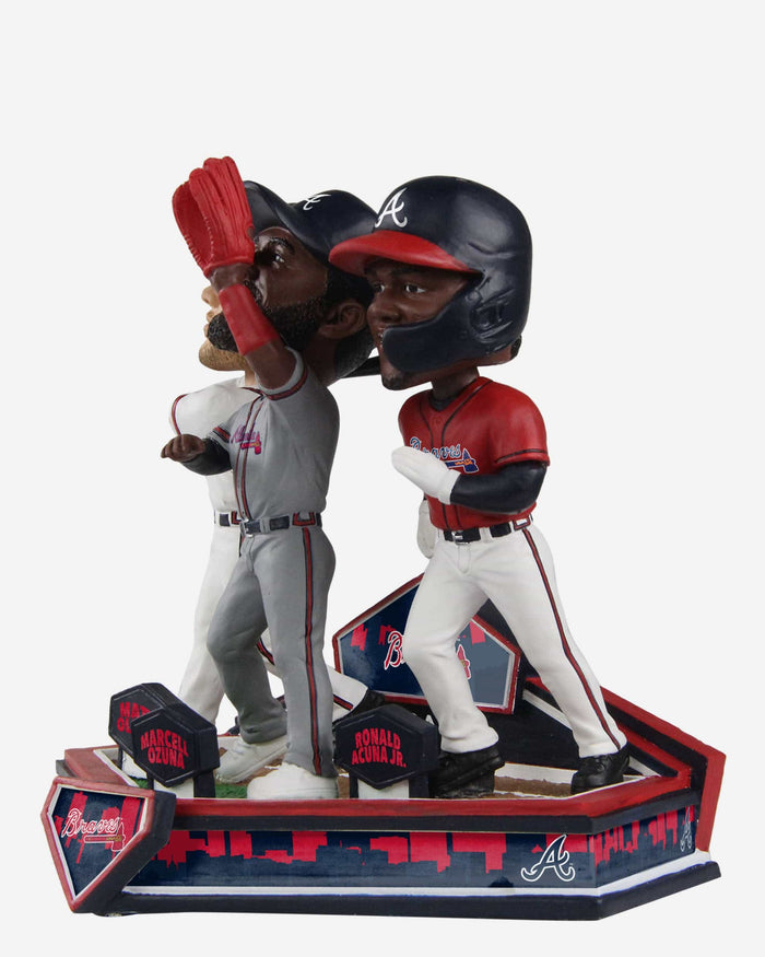 Ronald Acuna Jr. & Marcell Ozuna & Matt Olson Atlanta Braves Triple Bobblehead FOCO - FOCO.com