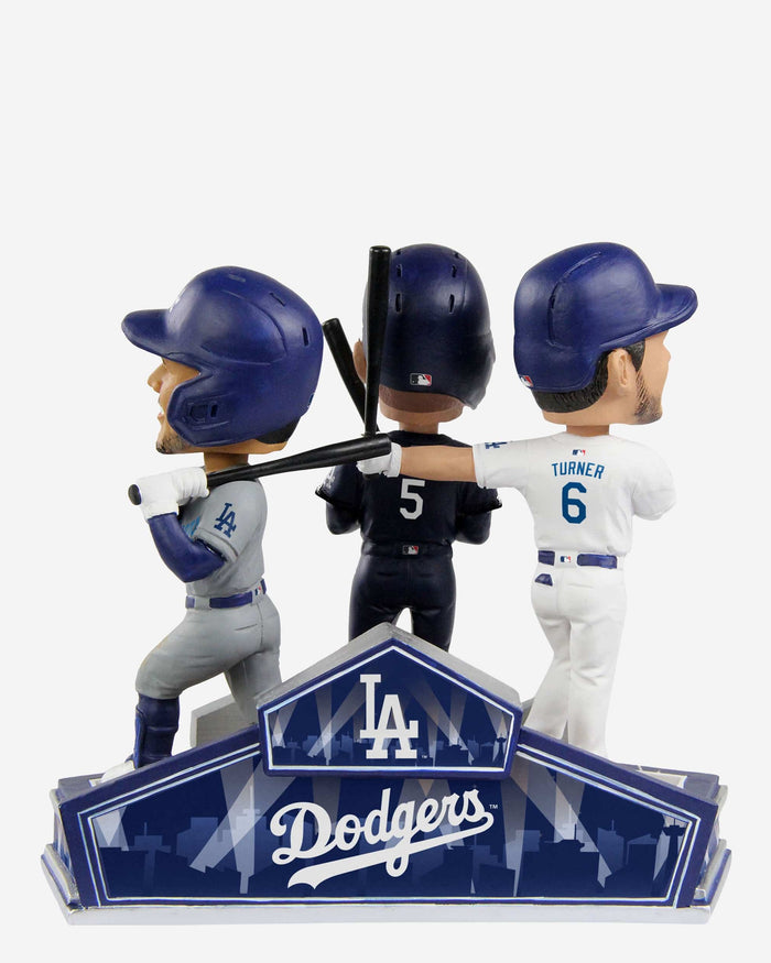 Freddie Freeman & Mookie Betts & Trea Turner Los Angeles Dodgers Triple Bobblehead FOCO - FOCO.com